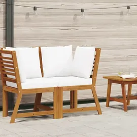 vidaXL Modular-Ecksofa braun/cremeweiß