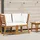 vidaXL Modular-Ecksofa braun/cremeweiß