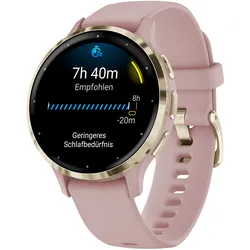 Garmin 010-02785-03 Venu 3S Fitness Smartwatch Rosé/Softgold