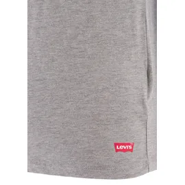 Levi's T-Shirt LEVI'S KIDS "2PK CREW NECK TEE", Jungen, Gr. S (122/128), blau (marineblau), Jersey, Graumeliert (Obermaterial): 60% Baumwolle, 40% Polyester. Obermaterial: 100% Baumwolle, Basic, Rundhals, Shirts T-Shirt, for BOYS