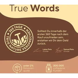 True Nature True Nature® Bio Flohsamenschalen Kapseln - Vegan - Made in Germany 360 St