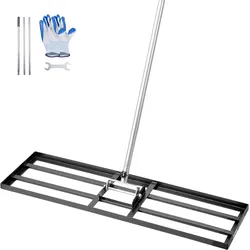 VEVOR Rasenrakel Nivellierrechen Levelingrake Rasenpflege 914x254x2290mm