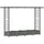 vidaXL Hochbeet mit Rankgitter und Dach 203 x 40 x 121 cm Hellgrau
