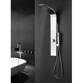 Aurlane Duschpaneel Troya Edelstahl verchromt 100 x 14 cm