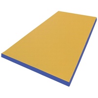 NiroSport Weichbodenmatte Turnmatte Gymnastikmatte Schutzmatte Fitnessmatte 150x100x8cm (1er-Pack), abwaschbar, robust gelb