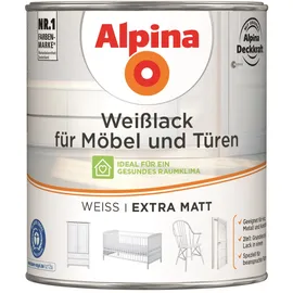 Alpina Weißlack für Möbel und Türen 750 ml extra matt