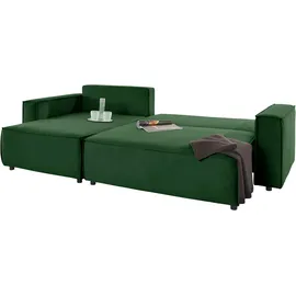 INOSIGN Ecksofa »Marva L-Form« incl. Bettfunktion und Bettkasten, Federkern