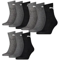 Puma Sportsocken Regular Crew Socken Sport 9-Pack grau mix - 35-38