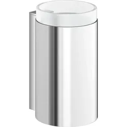 Glashalter System 900 mit Glas (Ausführung: Glasbecher mit Halter Hewi System 900. chrom)