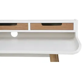 miliboo Schreibtisch OPUS Weißes Holz / Beige