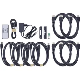 InLine KVM Switch 4-fach, HDMI 8K@60Hz, USB 3.2, mit IR & RS-232,