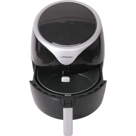 Jago® Heißluftfritteuse 5.5L - 1700 Watt, LED Display mit Touchscreen, 7 Programme, 60 min Timer, Ohne ÖL, Schwarz - Airfryer, Heißluf... - Schwarz