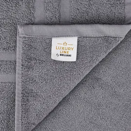 Beliani AREORA Handtuchset 11-tlg. grau