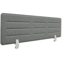 Svita Sichtschutz Trennwand 118 x 34 cm Grau Textil