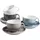 Mäser Kaffeetassen-Set Derby 0,2 l Blau, Beige, Grau, Weiß 8 St.