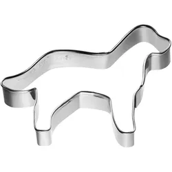RBV BIRKMANN Birkmann Ausstechform Hund, stehend, Plätzchenform, Ausstecher, Ausstechform, Keks Form, Weißblech, 7,5 cm, 123526