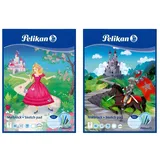 Pelikan Malblock A5, 60 Blatt, Motive sortiert - keine Motivauswahl möglich, Stück MC5/60