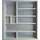 kochstation Besteckeinsatz KOCHSTATION "Cara", grau (silbergrau), B:52cm H:47,5cm T:5,5cm, Kunststoff, Schubladeneinsätze, Besteckeinsatz, 60 cm breit, für Schubkästen der Serien Tokio, Cara, Elga, Tara, Avio