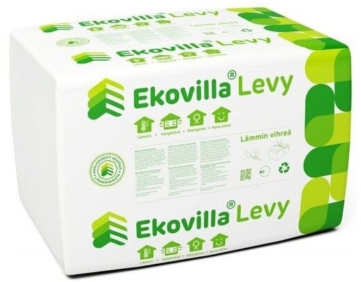 EcoUp Ekovilla Levy Zellulose-Dämmmatte 87 x 56,5 cm (150 mm) - 4...