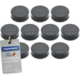 Magnetoplan Ergo-Magnete, large, Felsgrau, Pack a 10 Stück
