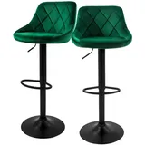 ML-Design Barhocker 62-82 cm Grün 2er Set