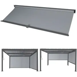 Proregal Seitenwand für Pergola 3x3 m 2,06 x 2,83 m Anthrazit