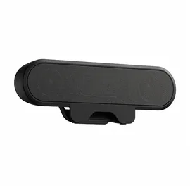 Zetiy P42C PC Lautsprecher 10W mit Monitor Clip, USB Lautsprecher für PC Laptop Notebook, Monitor, Plug & Play, Platzsparend für Büro G... - Schwarz