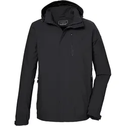 Outdoorjacke »KOS 52 MN JCKT«, Wasser-/winddicht, abn Kapuze, atmungsaktiv, nachhaltige Fertigung, Gr. S, schwarz, , 21113062-S