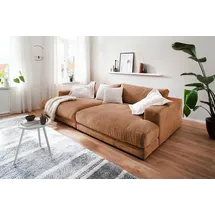 KAWOLA Big Sofa Madeline Cord rost