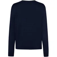 Maerz Muenchen V-Ausschnitt-Pullover Blau 54
