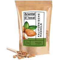 Oriental & Local | Kalifornische Mandeln | Gesunder Snack | Naturprodukt | Ersatz für Süßigkeiten | 500 g