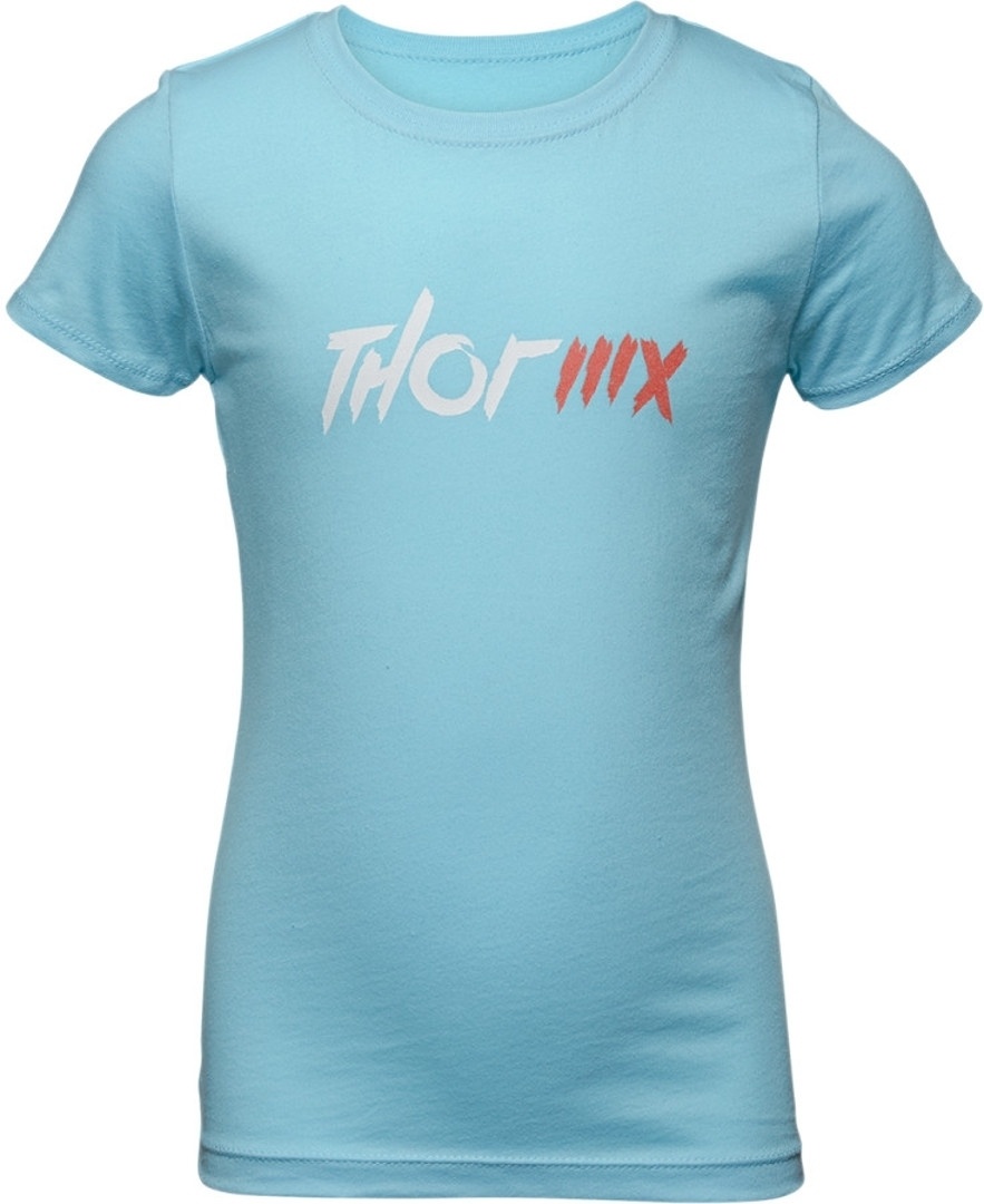 Thor MX Jugend Mädchen T-Shirt, blau, Größe S