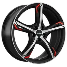 Ronal R62 7,5 x 18 5 x 112 ET35 Schwarz/Rot