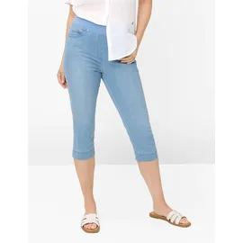 RAPHAELA by BRAX Style PAMINA CAPRI BLEACHED LIGHT BLUE SLIGHTUSED, denim hellblau, Gr. 44K
