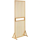 [en.casa] Raumteiler Fron 197x75,5x40 cm Bambus