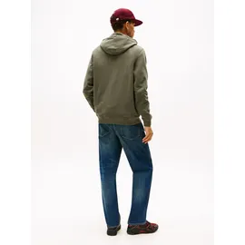 Tommy Hilfiger Tommy Jeans Herren Hoodie Regular Fit, Grün (Pewter Green), M