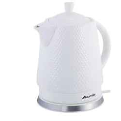 Kamille 1,5L Keramik Wasserkocher Elektrisch Teekanne Wasserkessel Teekessel 1200W