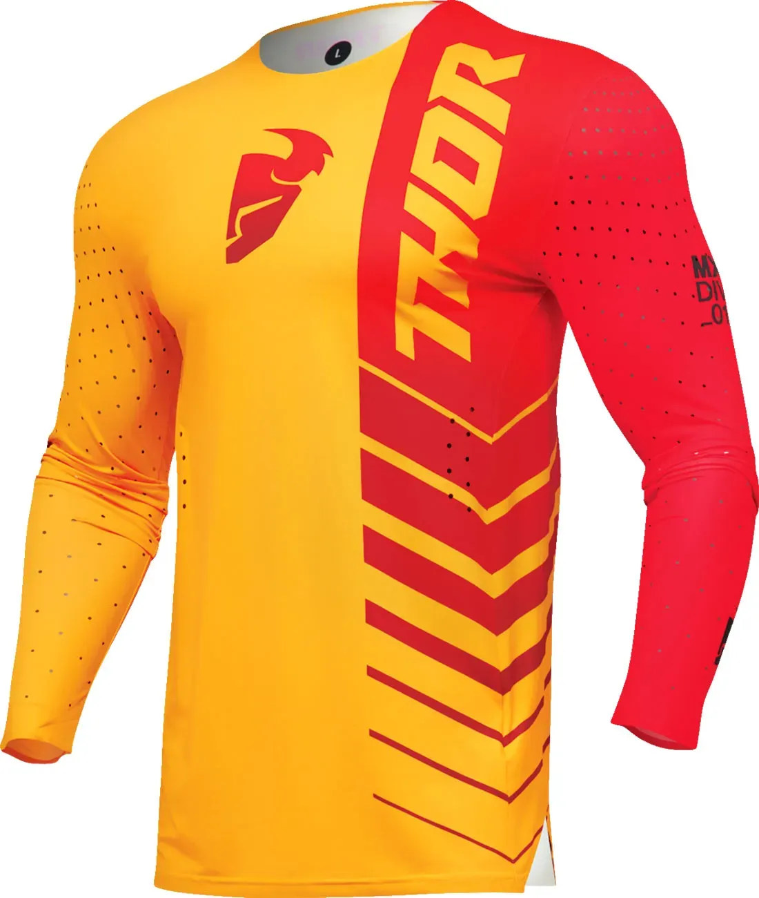 Thor Prime Analog, maillot - Jaune/Rouge - 3XL