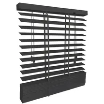 Sol Royal Holzjalousie 105 x 180 cm Schwarz