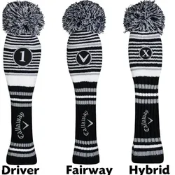 Callaway Vintage Pom Pom Headcover schwarz/weiss