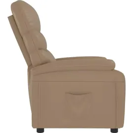 vidaXL Relaxsessel Cappuccino-braun Kunstleder 94,5 x 100 x 0 cm Braun mit Liegeposition
