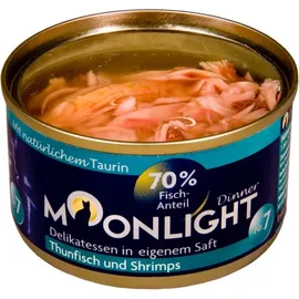 MOONLIGHT Katzennassfutter Nr. 7 Thunfisch und Shrimps 80 g