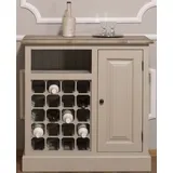 Casa Padrino Weinschrank Landhausstil 90 x 41 x 90 cm beige