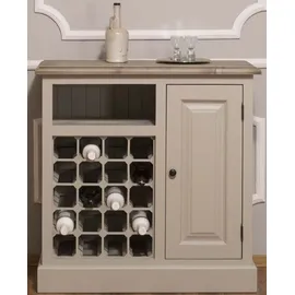 Casa Padrino Weinschrank Landhausstil 90 x 41 x 90 cm beige