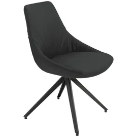 Musterring Armlehnstuhl Leder grau
