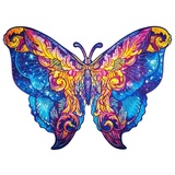 Unidragon 700-tlg. Holzpuzzle Intergalaxy Butterfly Royal Size 60x44cm