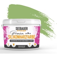 SEEBAUER diy® Silikonharzfarbe Grün Fassadenfarbe (No. 733 Spring Feeling 300 ml) Selbstreinigend mit Lotuseffekt