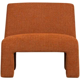 Woood Sessel Lavid, aus Webstoff, Retro Chic Design, Orange Textil, 74x73x84 cm Wohnzimmer, Sessel, Sessel,