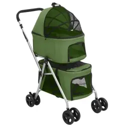 VidaXL Hundewagen 83x48x97cm (L x B x H) grün