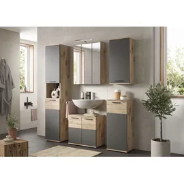 INOSIGN Unterschrank INOSIGN "Riga, Breite 37 cm, 1 Tür (Türanschlag wechselbar), 1 Einlegeboden", braun (holzfarben), B:37cm H:87cm T:34cm, FSC-zertifizierter Holzwerkstoff, Schränke, Unterschrank, Standschrank, Badmöbel, Badschrank, Schrank, Bad, Badezimmer